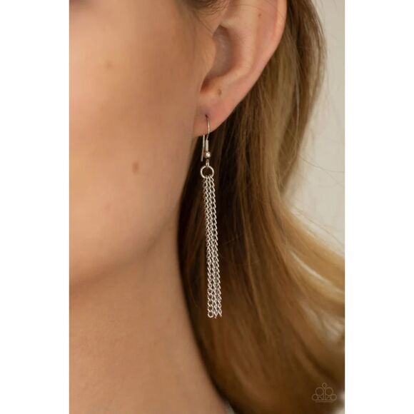 Moonlight Lighting White Necklace (144) - Picture 3 of 3